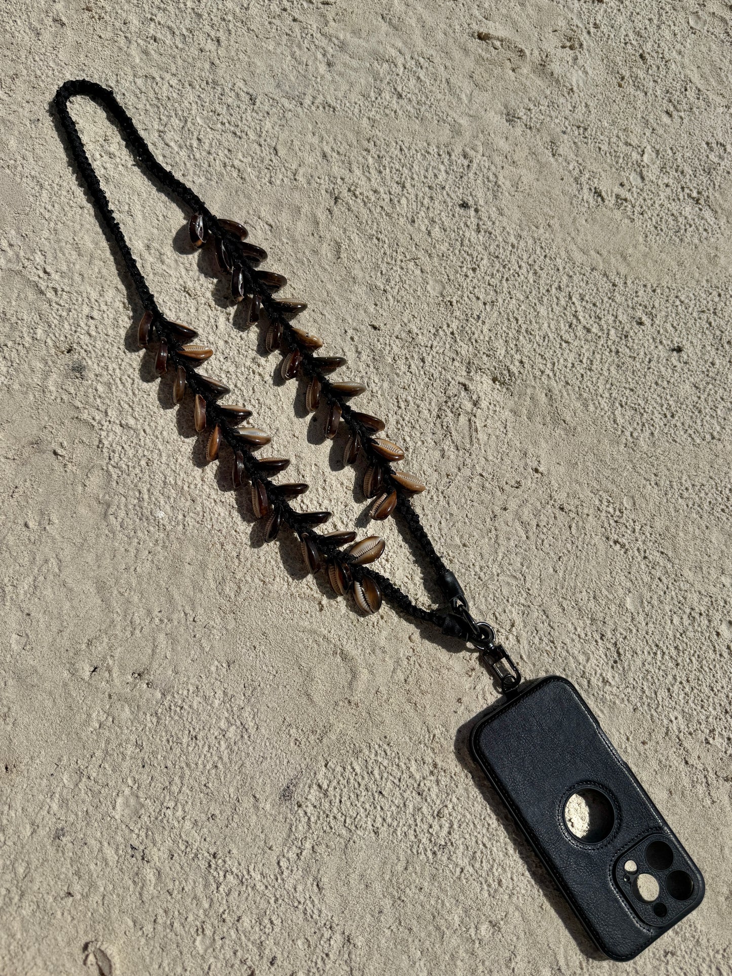 Shell Beaded Phone Necklace