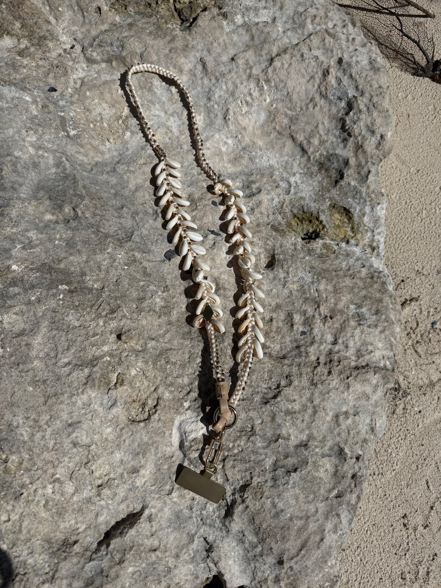 Shell Beaded Phone Necklace