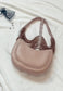 Copper Beaded Half Moon Purse
