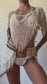 Aya Beaded Top in Pearlescent White