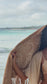 Suede Fringe Shawl in Sand